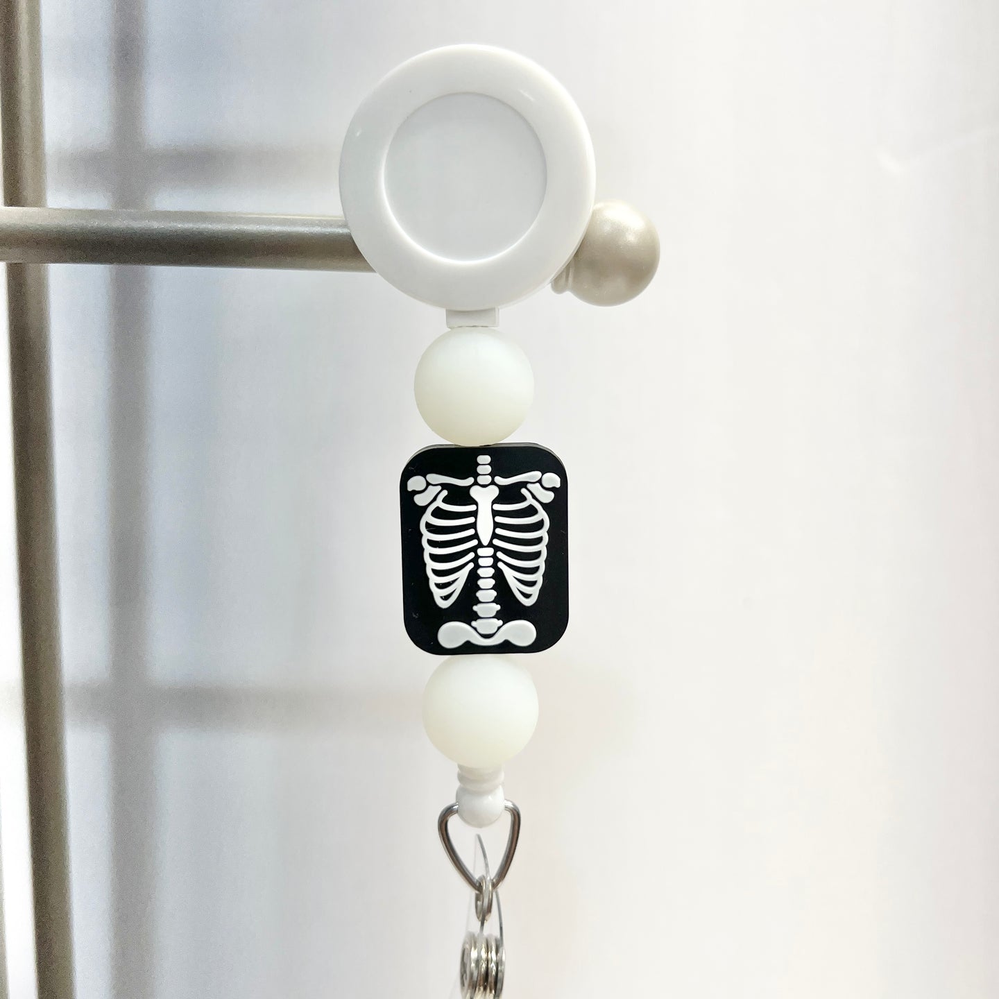 Skeleton Glow In The Dark Badge Reel